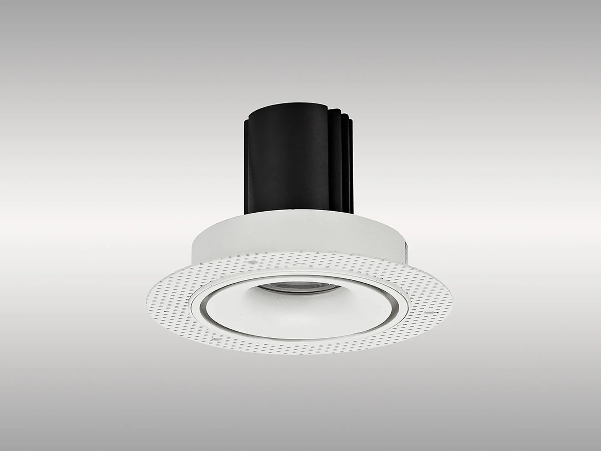 DM202168  Bolor T 12 Tridonic Powered 12W 4000K 1200lm 12° CRI>90 LED Engine White/White Trimless Fixed Recessed Spotlight, IP20